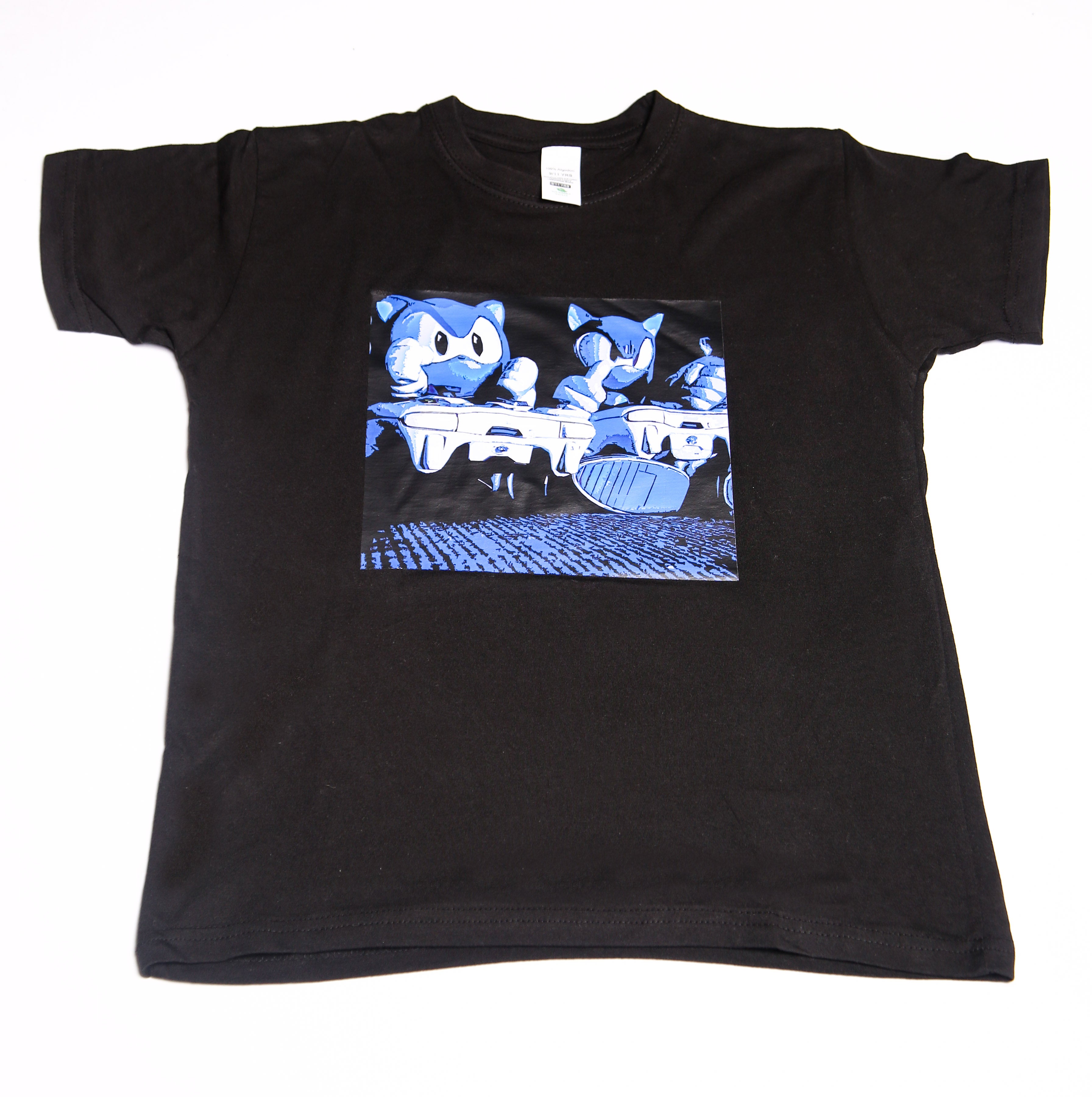 Black and blue Sonic the Hedgehog cotton t-shirt - Small