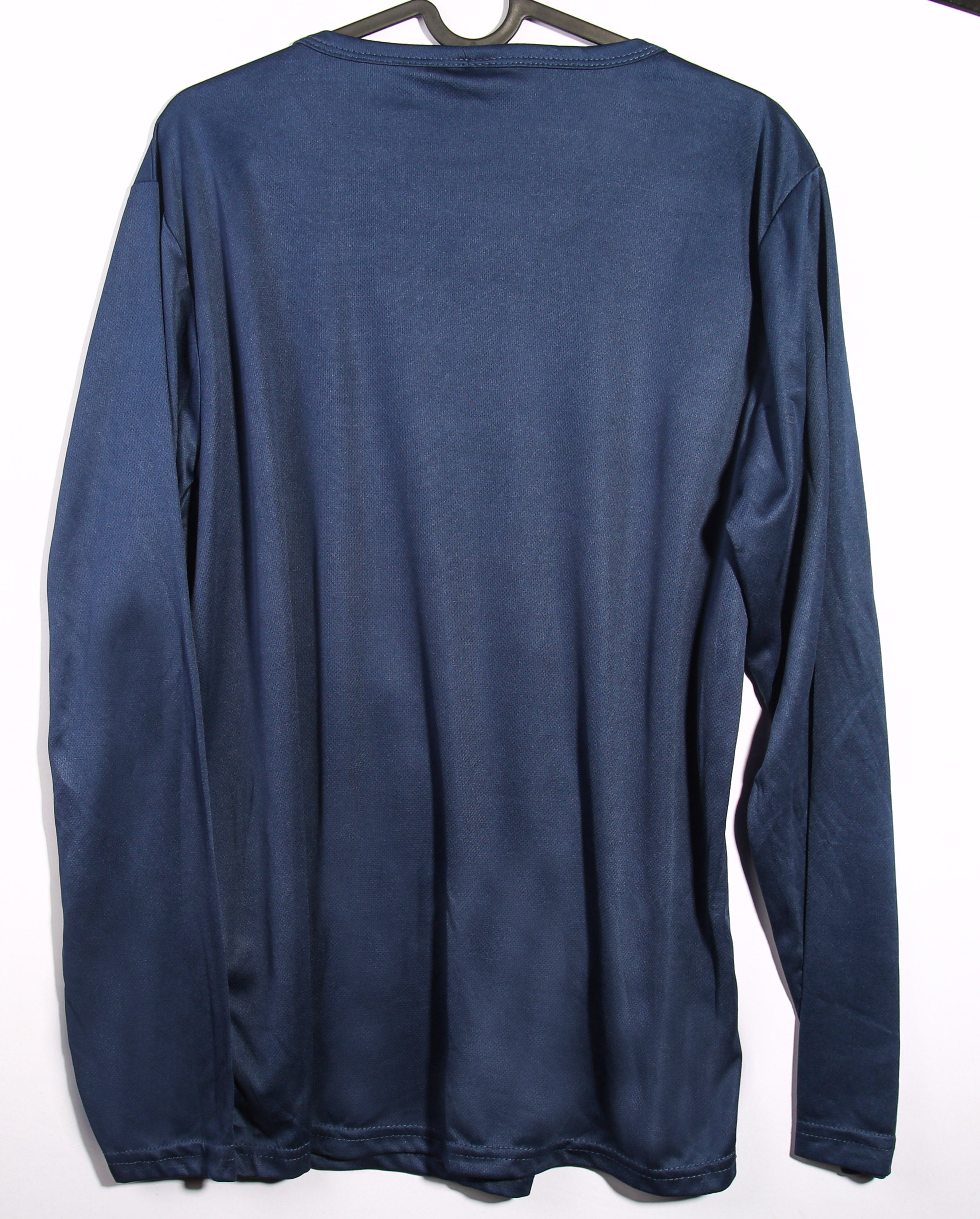 Brand New – Blue Long- Medium -Sleeve Lightweight Tee featuring “Juice” film design