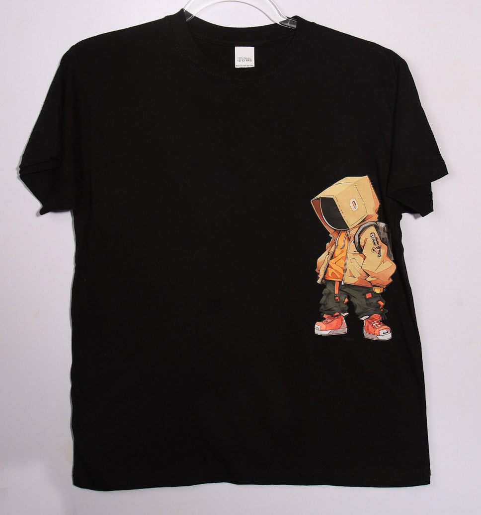 Brand New - Age 12/13 - Black cotton streetwear skater t-shirt #skaterstyle