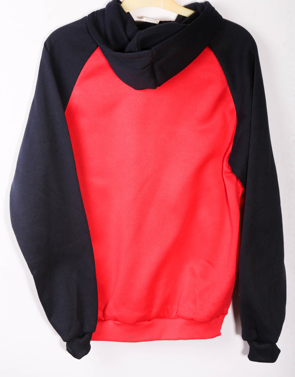 Grinning Bear Hoodie – Red & Black Graphic Hoodie (Age 12–13)