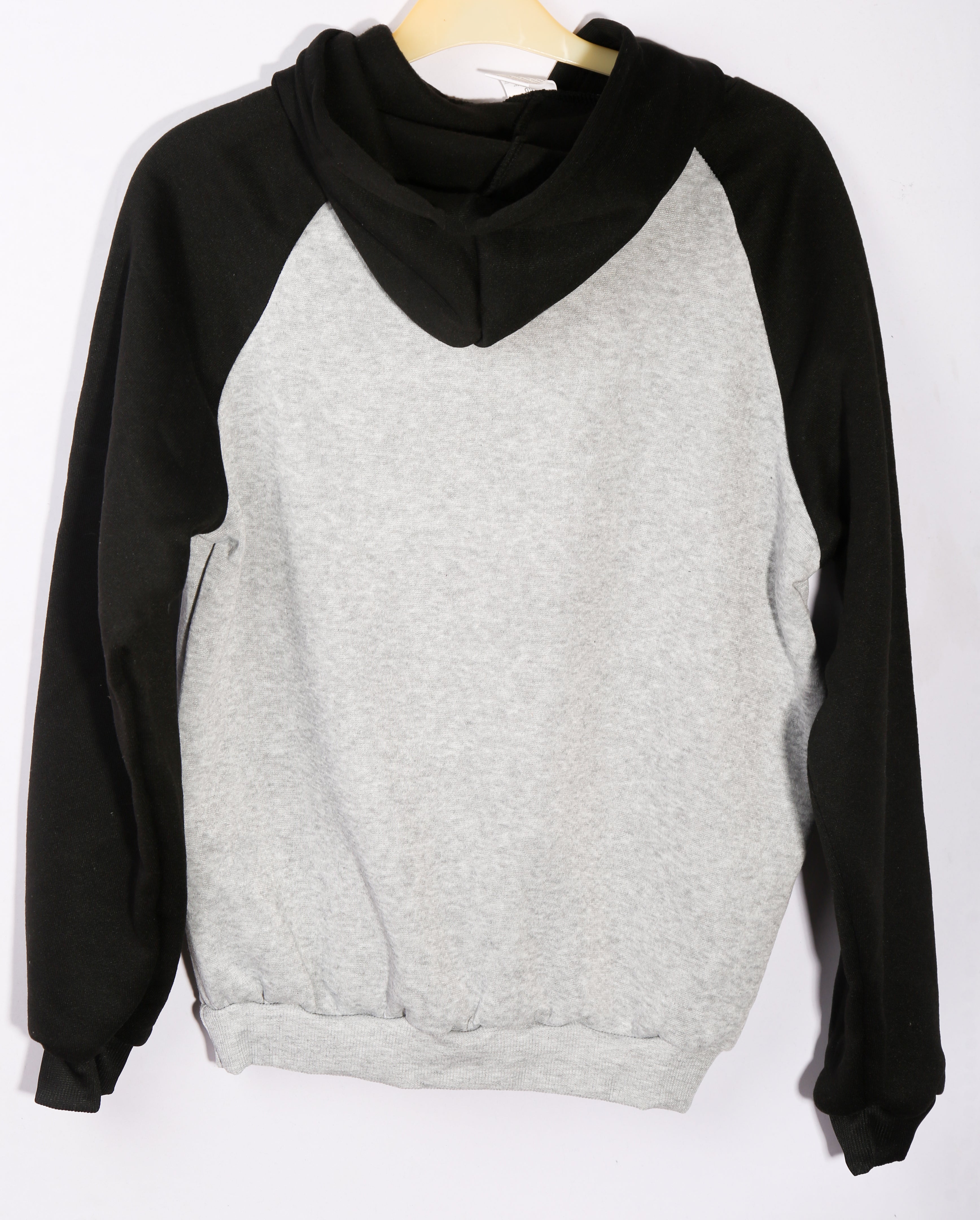 Grinning Bear Hoodie – Grey & Black Graphic Hoodie (Age 12–13)