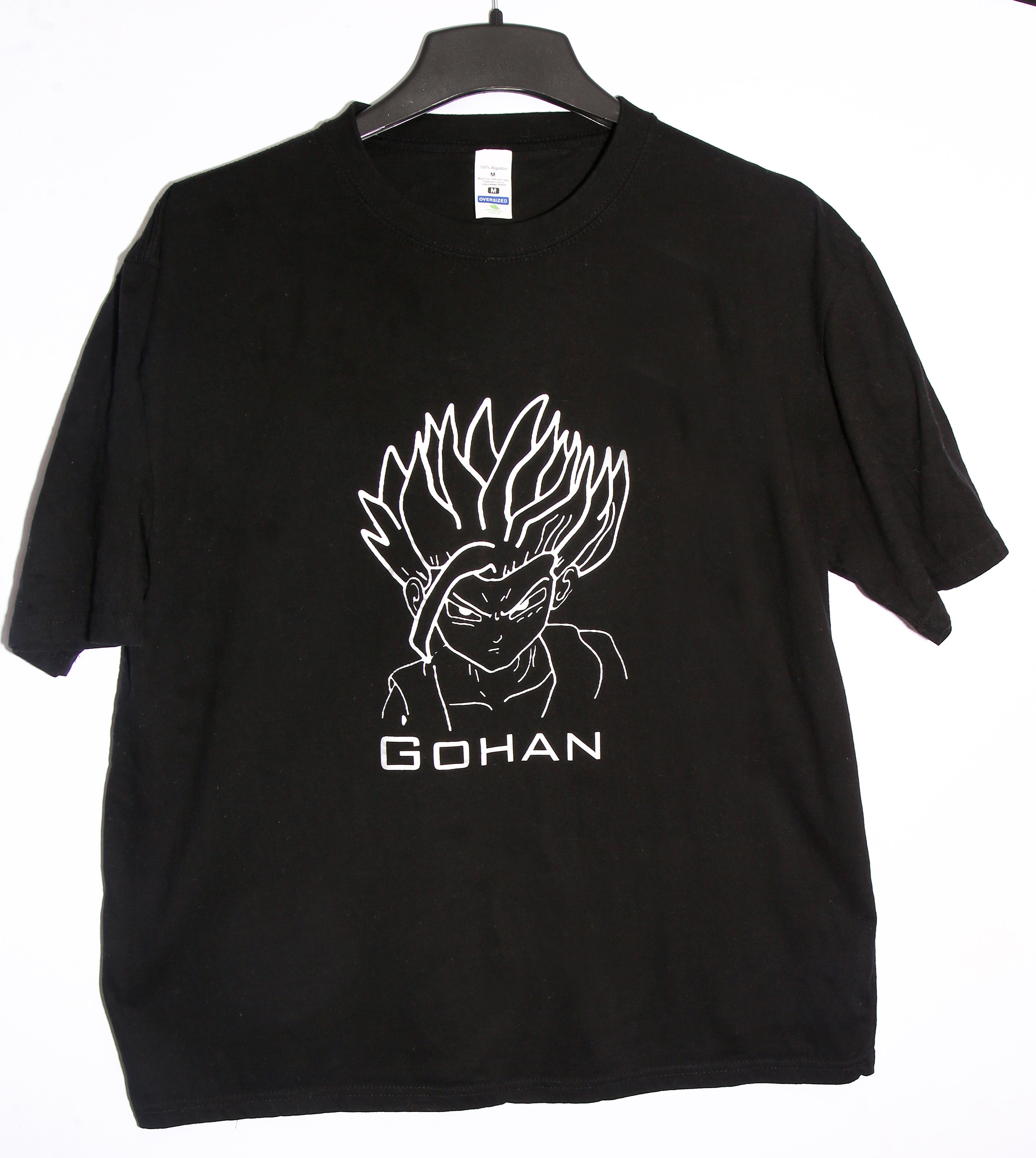 Dragon Ball Z Gohan Graphic T-Shirt – Black Oversized Anime Streetwear Tee (Unisex Fit)