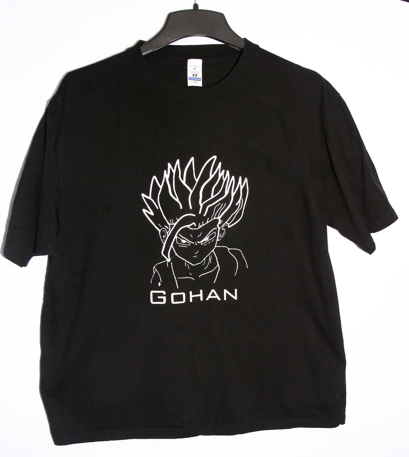 Dragon Ball Z Gohan Graphic T-Shirt – Black Oversized Anime Streetwear Tee (Unisex Fit)