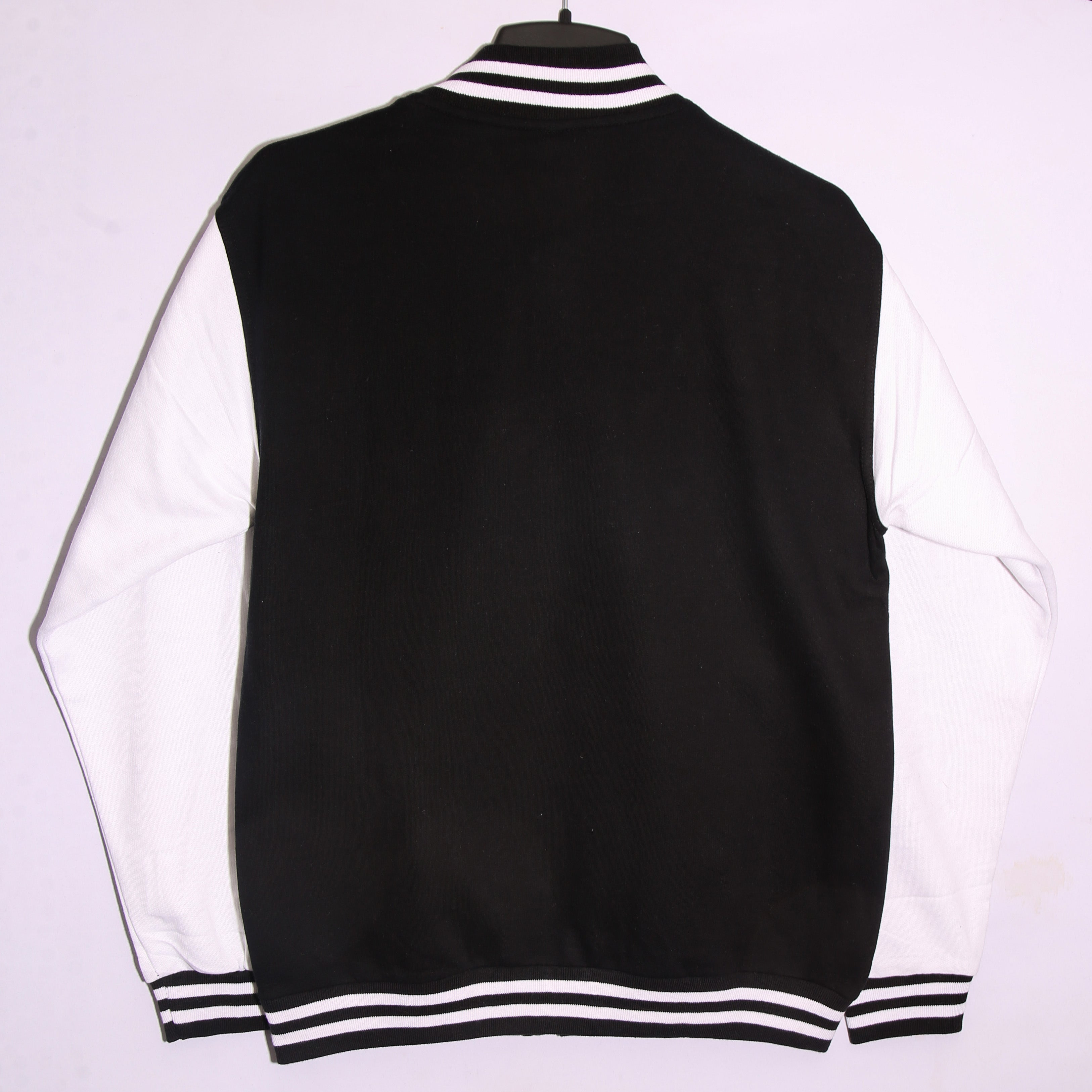 Varsity Jacket – Black Oversized Varsity Jacket
