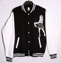 Varsity Jacket – Black Oversized Varsity Jacket