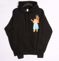 “I Want Cake” Graphic Hoodie – Black Oversized Streetwear Pullover Hoodie (Unisex Fit)