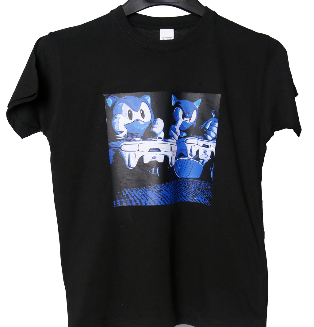 Sonic T-Shirt – Black Sonic Graphic Tee (Small)