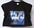 Black and blue Sonic the Hedgehog cotton t-shirt - Small