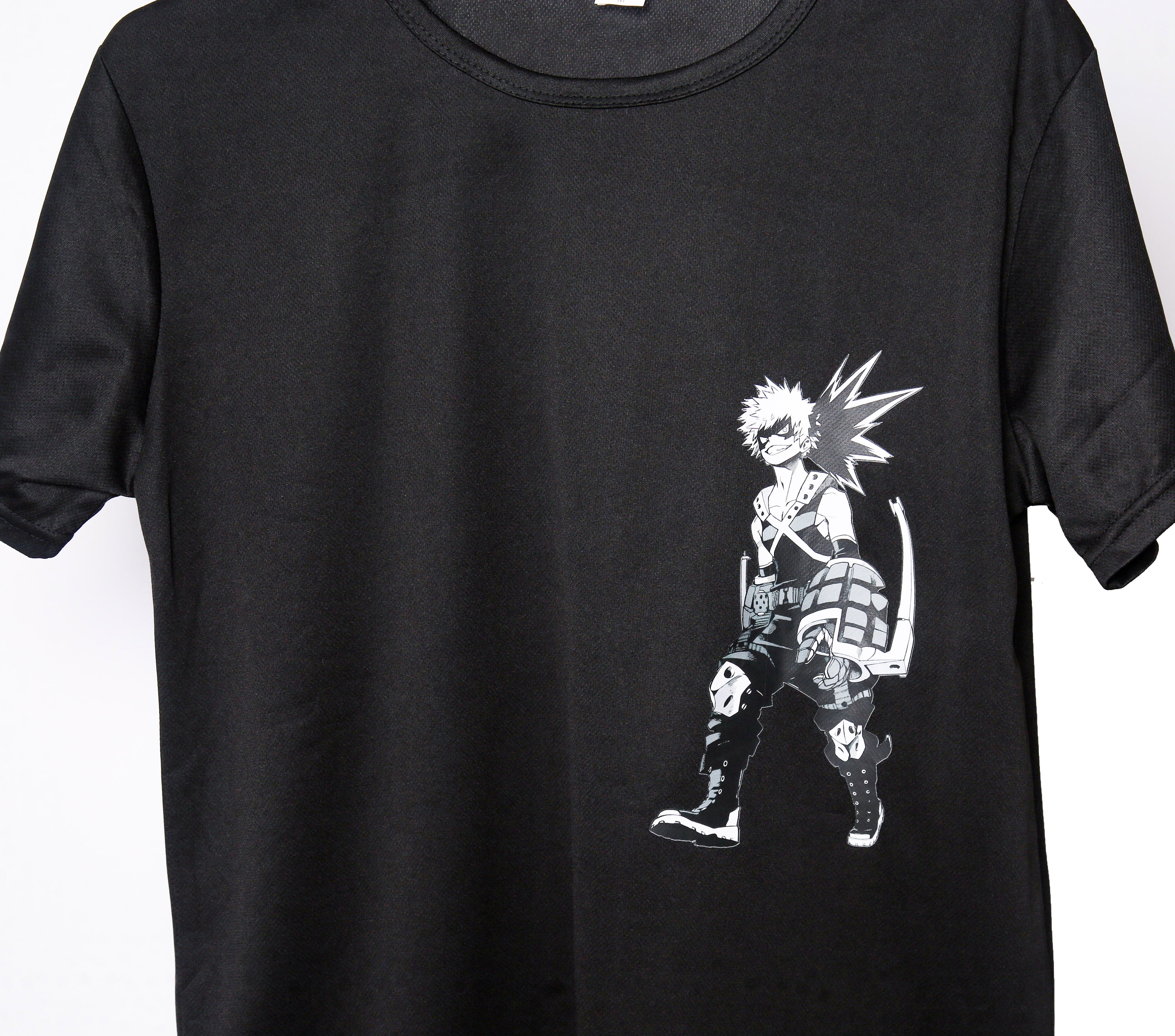 Brand New - Meduim Size - My Hero Academia Bakugou T Shirt - black and white streetwear tee #MHA #Bakugou