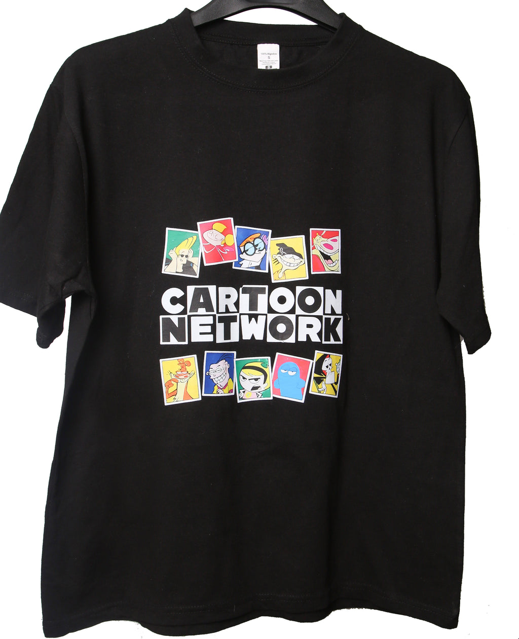 Oversized Cartoon Network T-Shirt – Black Retro Graphic Tee (Small Oversized Fit)