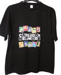 Oversized Cartoon Network T-Shirt – Black Retro Graphic Tee (Small Oversized Fit)