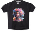 Girls Flower T-Shirt – Floral “Flower Girl” Graphic Tee (Age 5–6)