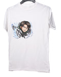 Levi (Attack on Titan) T-Shirt – White Anime Graphic Tee (Small)