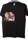 Black Eren (Attack on Titan) T-Shirt – Black Anime Graphic Tee (Small)