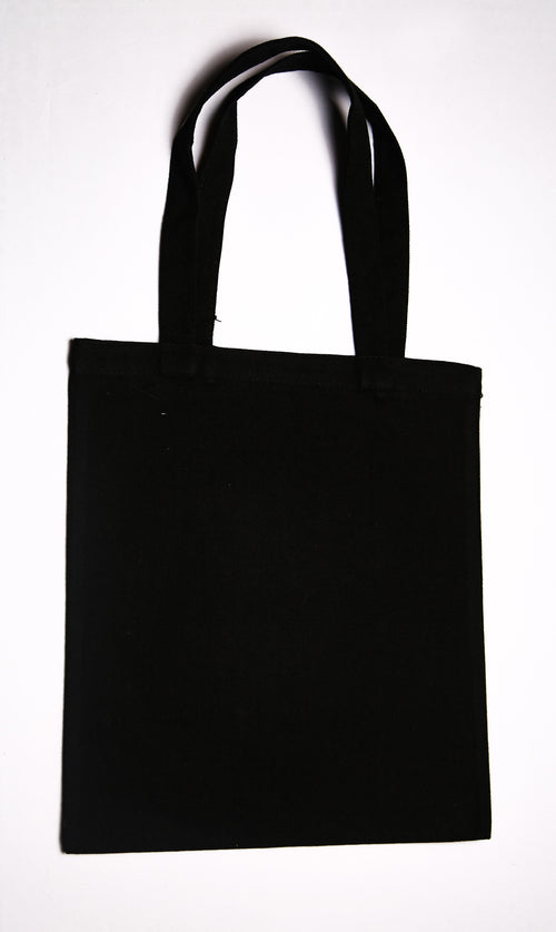 Black cotton tote bag AOT - Levi anime design