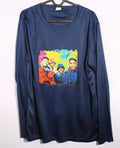 Brand New – Blue Long- Medium -Sleeve Lightweight Tee featuring “Juice” film design