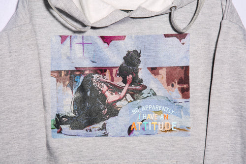 Barbie Attitude  - Women's Hoodie - Size 12/14 - Grey