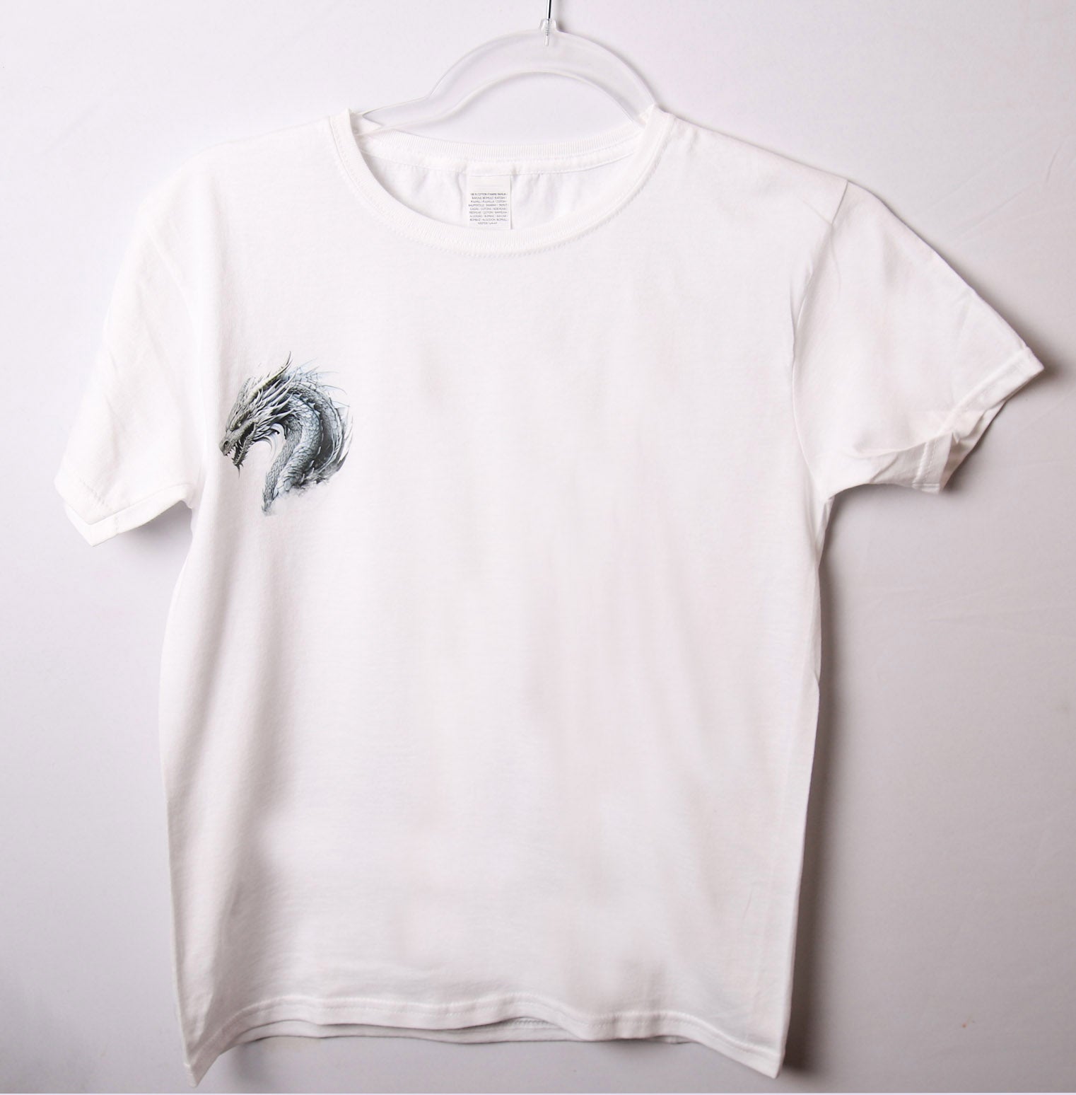Brand New - White - Dragon tee - Age 7-8
