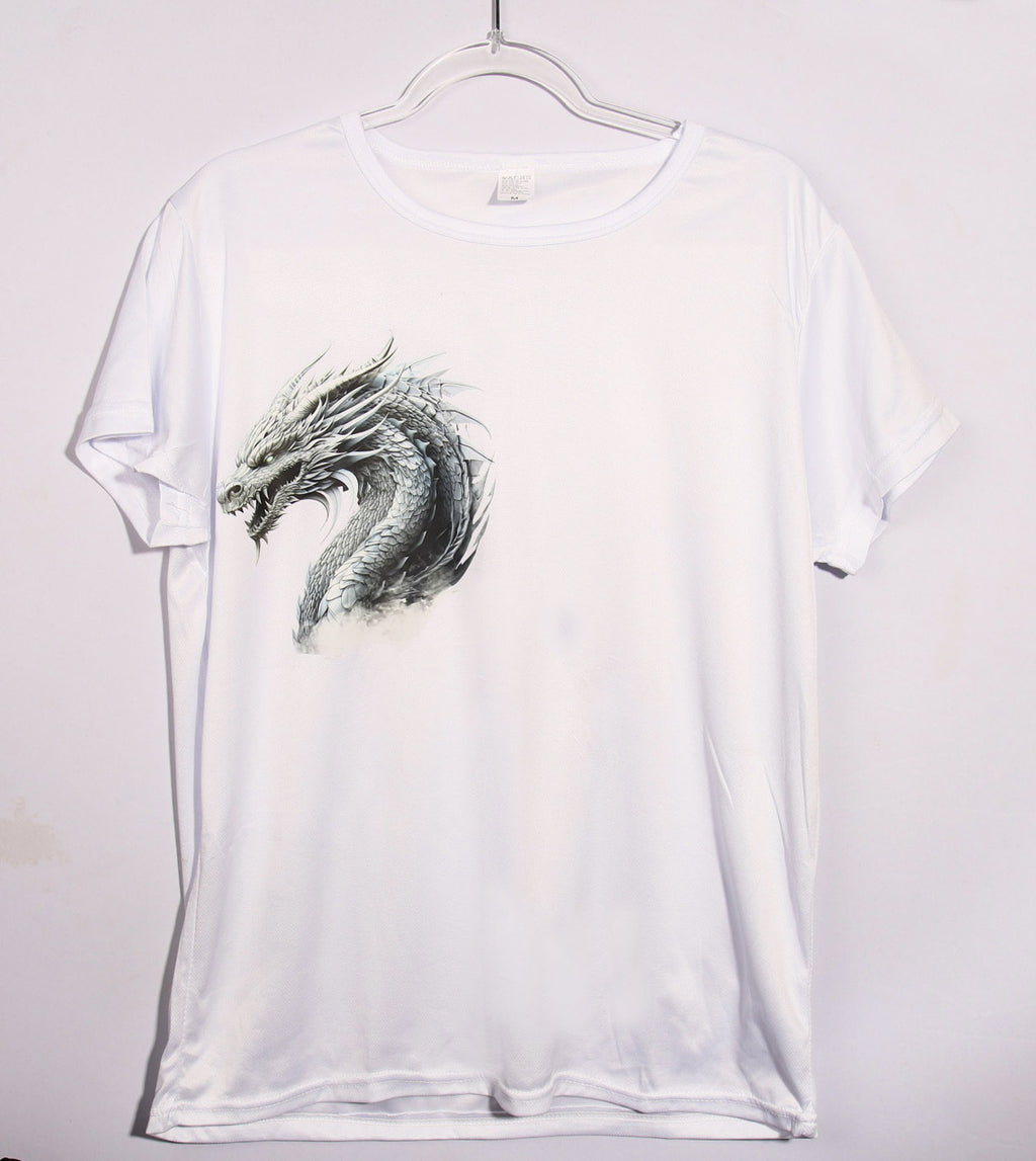 Brand new white dragon T-shirt – Medium